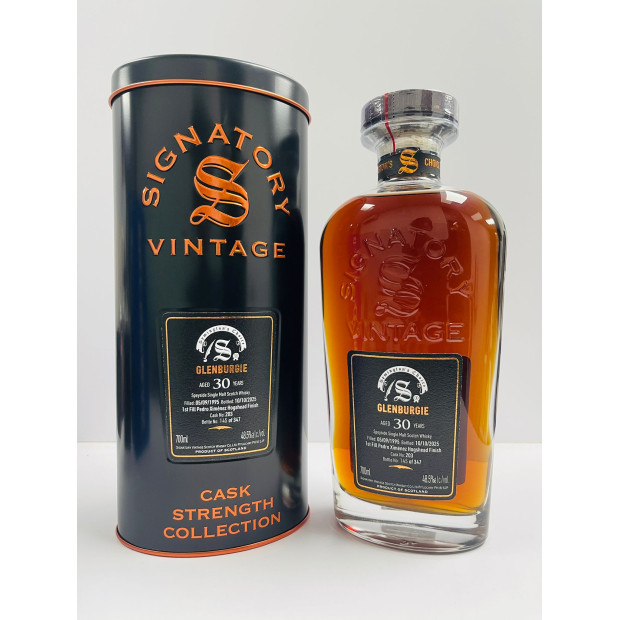 Glenburgie 30 Year Old 1995 1st Fill Pedro Ximenez Hogshead Finish #203 Signatory Vintage Symington's Choice Cask Strength Collection Speyside Single Malt Scotch Whisky 70cl 48.5%